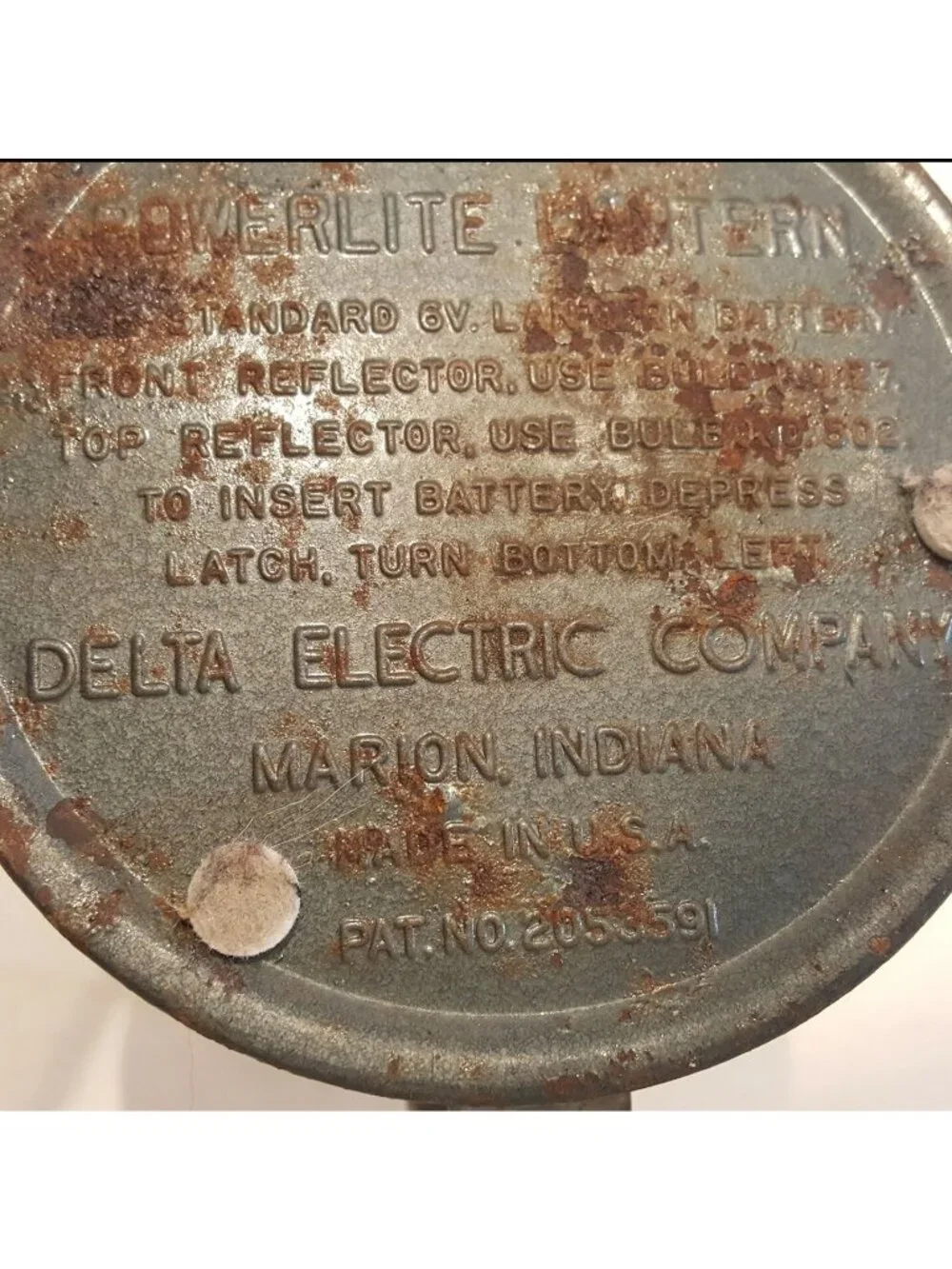 Vintage Delta Powerlight Double Clear Globe Railroad Lantern Train Lamp Light